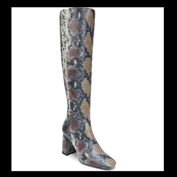 NWT SAM EDELMAN snake print Clarem boots - Picture 3 of 15